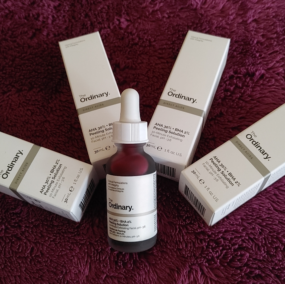 9 x The Ordinary AHA 30% BHA 2% Peeling Solution